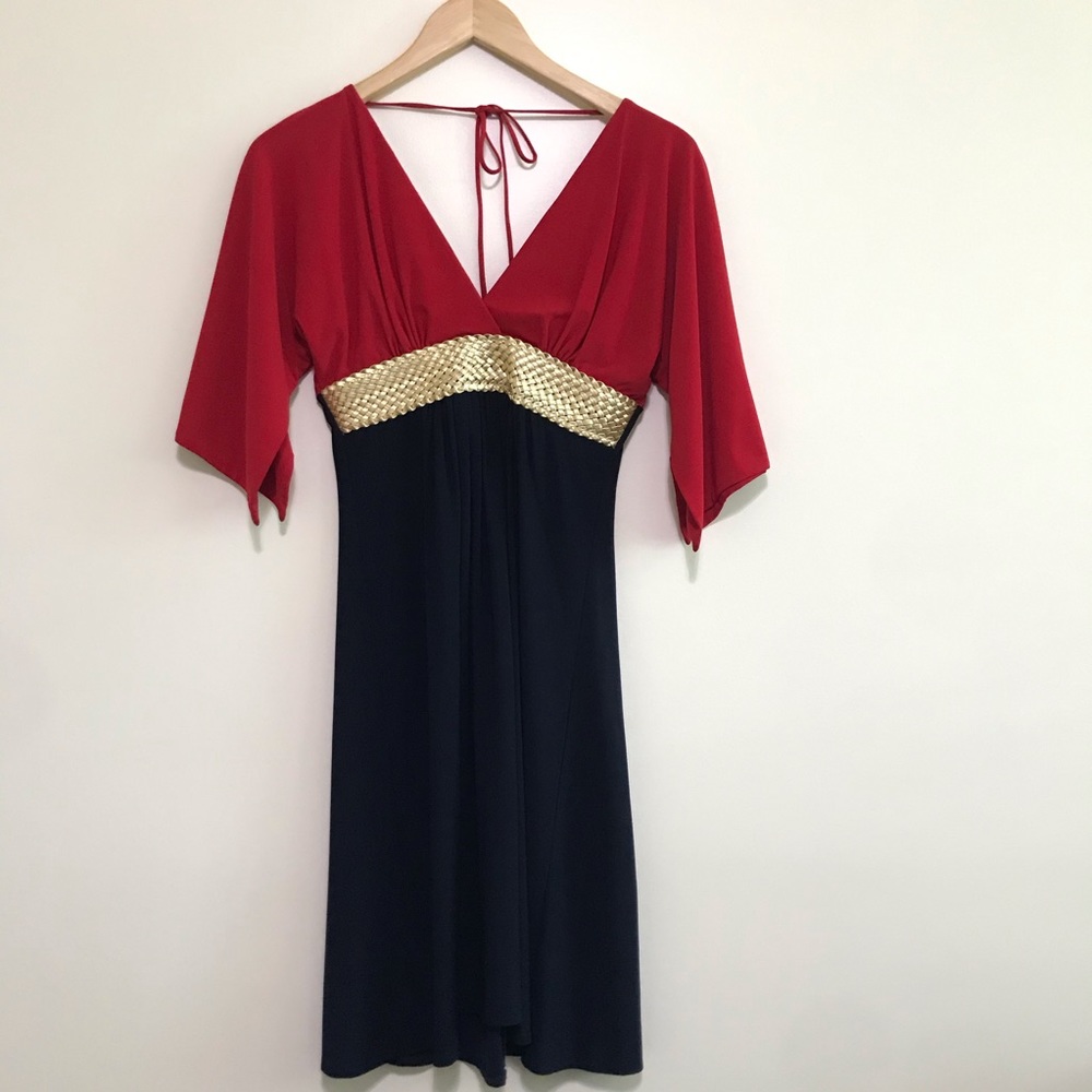 DRESS NAVY BELTED 👗